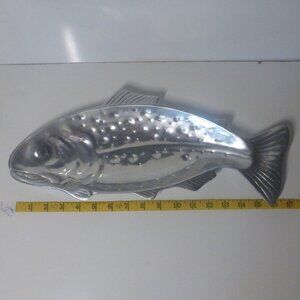 Centrum Fish Pewter Fish Serving Platter Tray